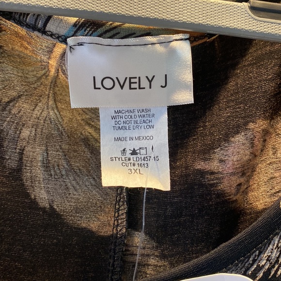 NWT Tee for the Soul black print dress in a size 3X - Picture 3 of 4